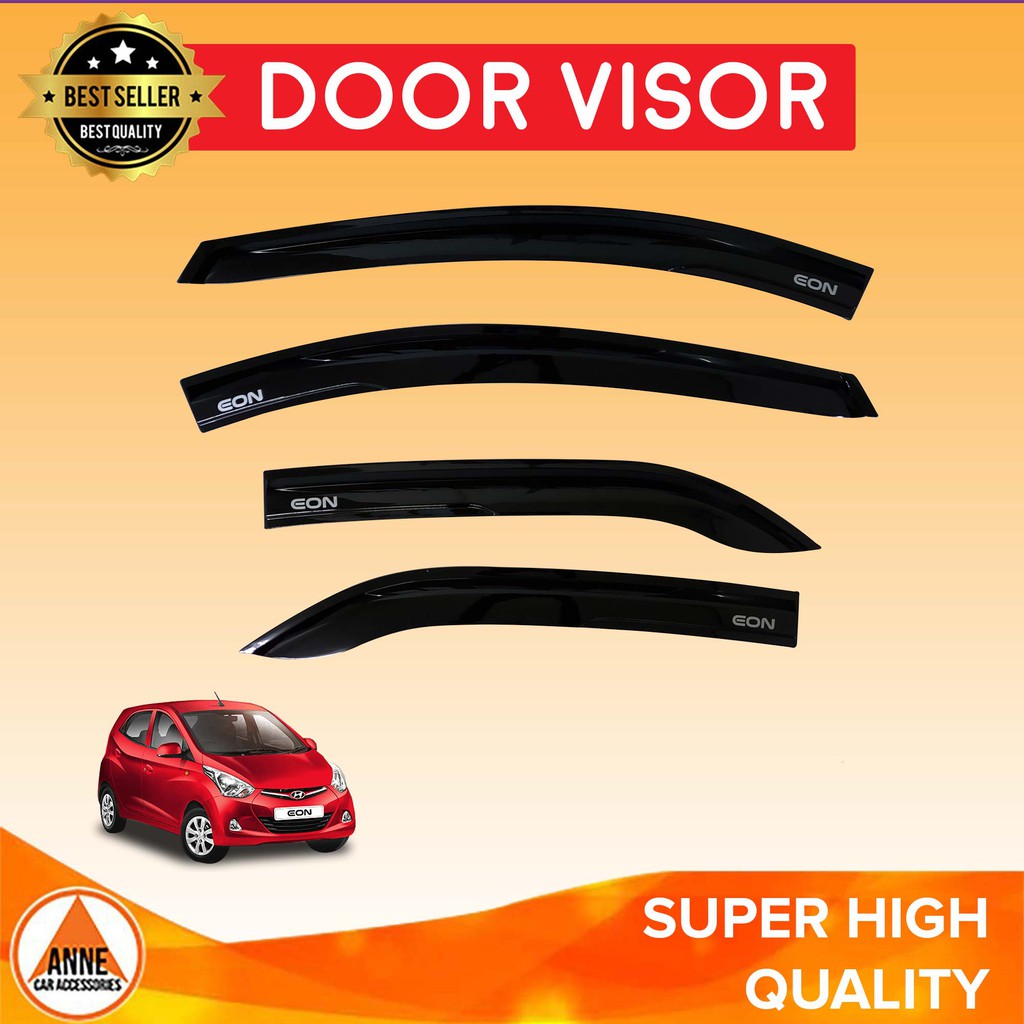 Hyundai EON 2012 Onwards Windor Rain Visor Injection Type Rain Guard ...