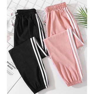Two stripes korean fashion Jogger pants casual pants COD