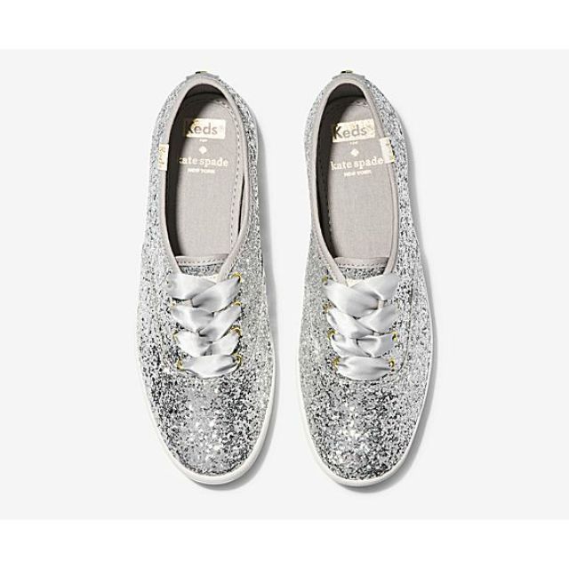 silver glitter keds