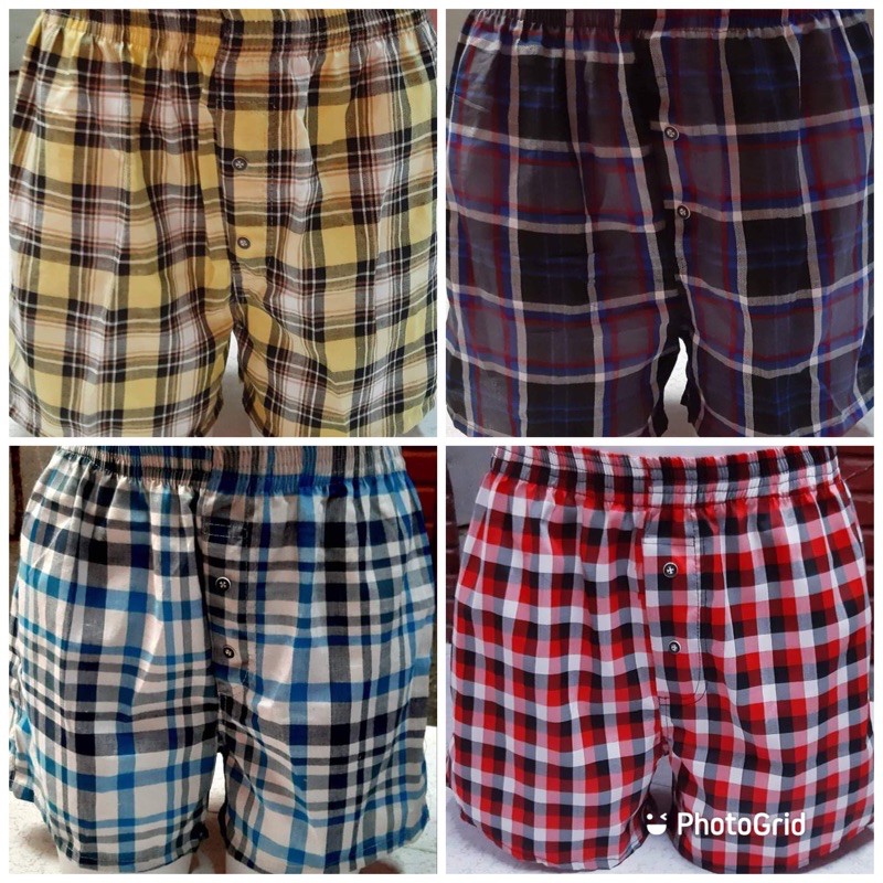 Boxer Shorts Unisex XL Checkered | Shopee Philippines