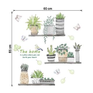  Stiker  Dinding Desain Tanaman Bonsai Bunga Kupu Kupu Untuk  