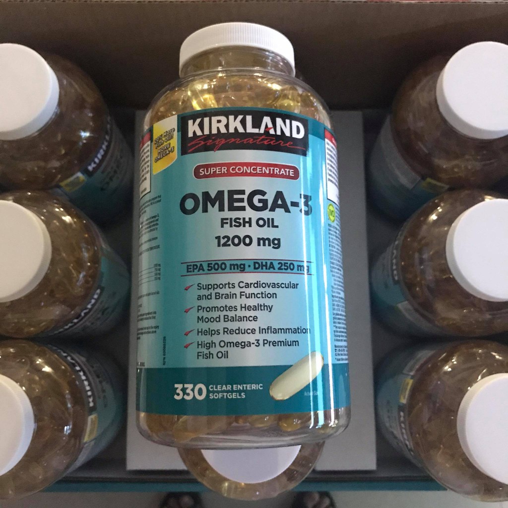 Kirkland Omega 3 Fish Oil 1200mg 330 Softgel Shopee Philippines