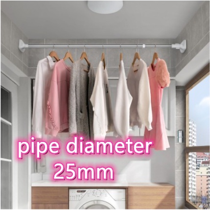 Punch Free Telescopic Rod Adjustable Curtain Rod Tension Rod Shower   F5c5454ae0ea87875a98236d6b59f3f8