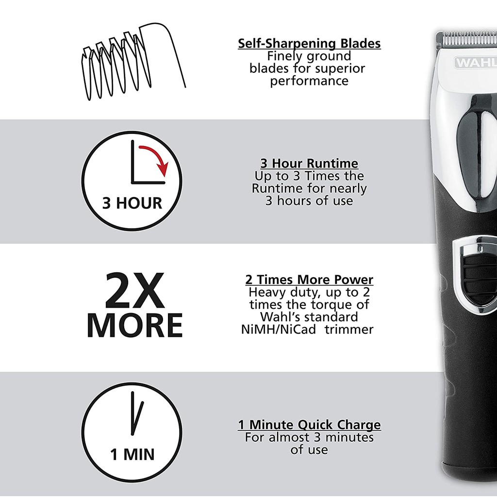 wahl superior performance li ion trimmer