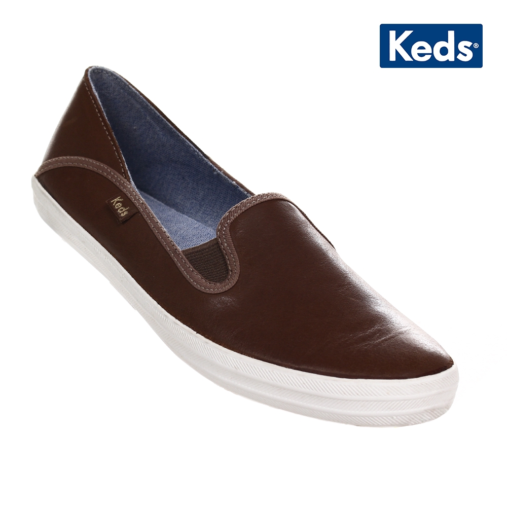 brown leather keds
