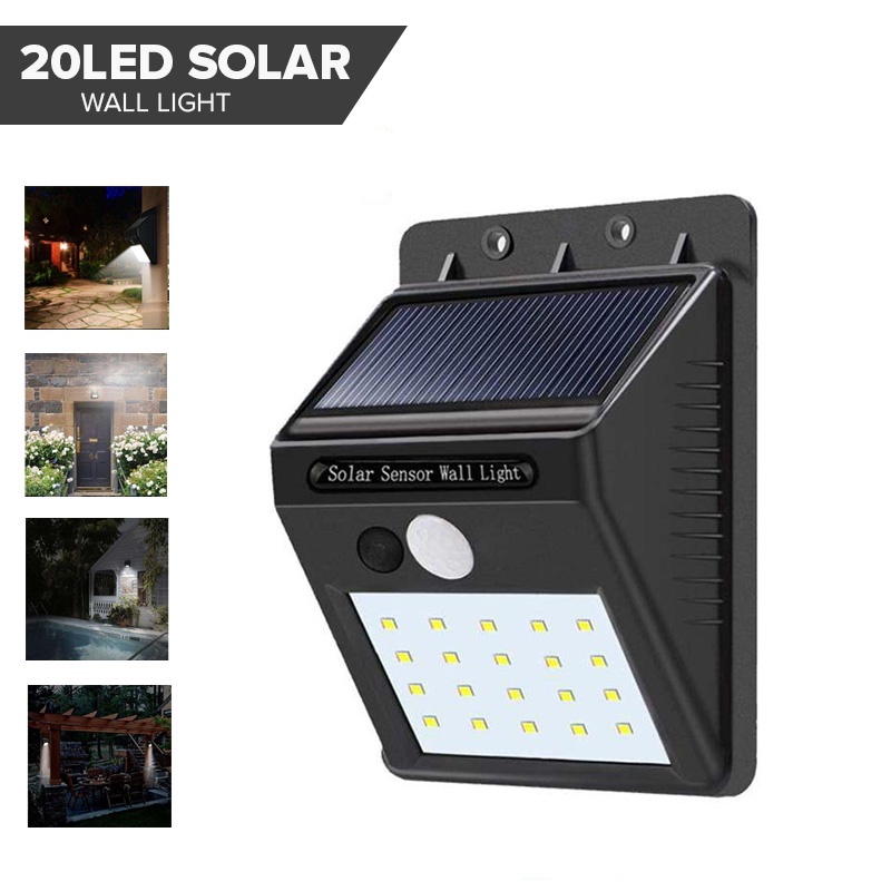 CQW.NO1 20 LED LIGHT Solar powered Sensor Light Wall Light Waterproof ...