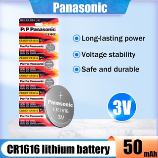 5PCS Original Panasonic CR1616 DL1616 ECR1616 BR1616 Lithium Battery For Watch Remote Control