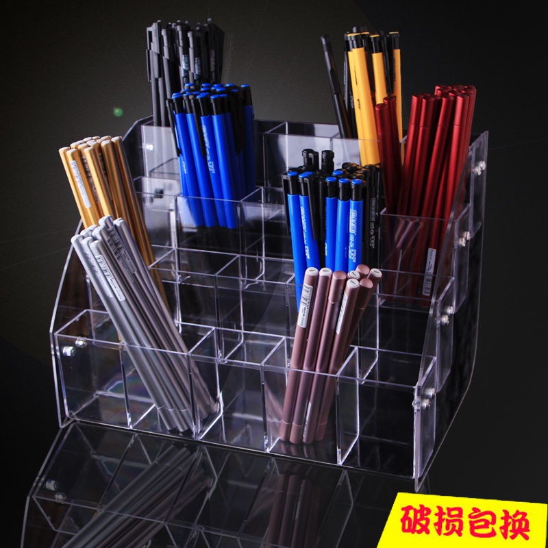 High Transparent Pen Holder Display Rack Full Acrylic HighDefinition