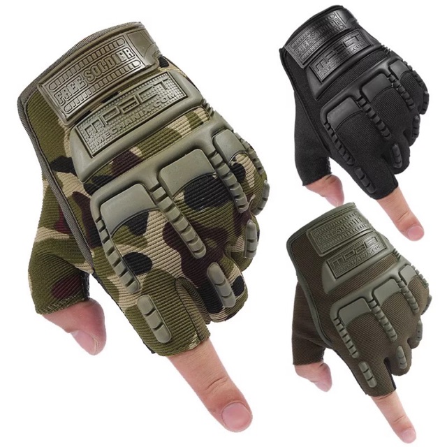 military half finger gloves