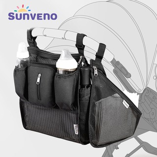 Sunveno Baby Stroller Organizer Bag Infant Pram Cart Storage Bag with Baby Trolley Bag Carriage Bag Stroller Accessories