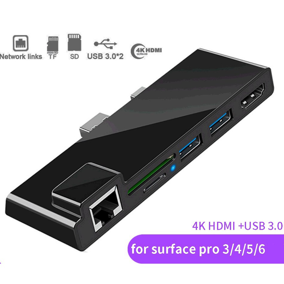 Microsoft Surface Pro 3 Pro 4 Pro 5 Pro 6 Usb Hub Docking Station With 4k Hdmi Adapter 3 Usb 3 0 Ports Transport Combo Dock Read Sd Tf Card Slot For Microsoft Surface Pro 15 17 18 Shopee Philippines