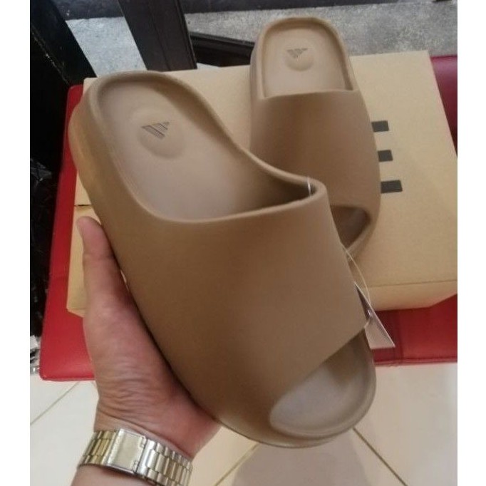 yeezy slides brown womens