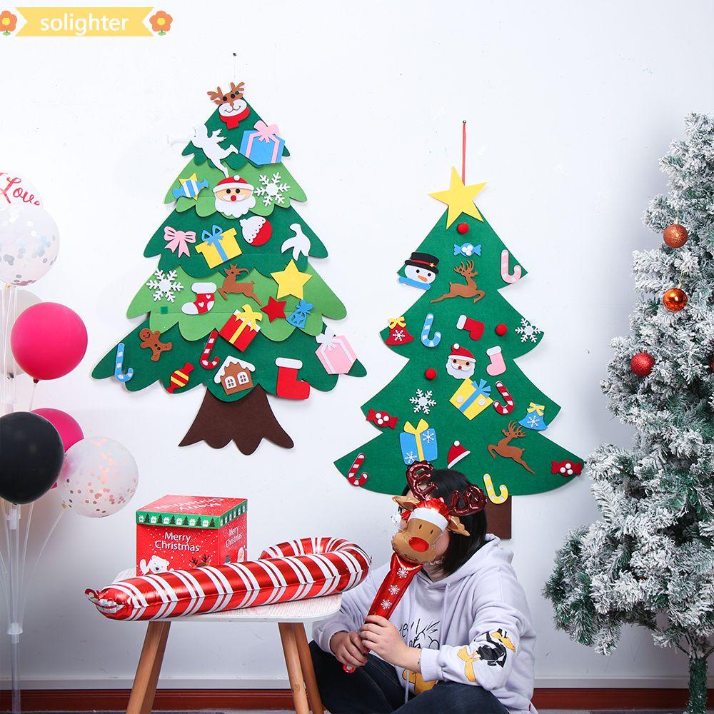 Christmas In Philippines 2022 For Kids Solighter 2022 Mmanual Diy Party Supply Wall Hanging Felt Christmas Tree  Set New New Year Home Decor Kids Gift Merry Christmas Xmas Decor | Shopee  Philippines