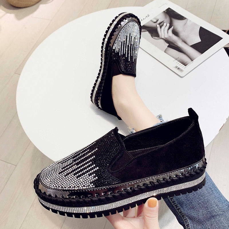 [Star flower] Street Wear Fashionable New Style Flat Sole Shoes Women ...