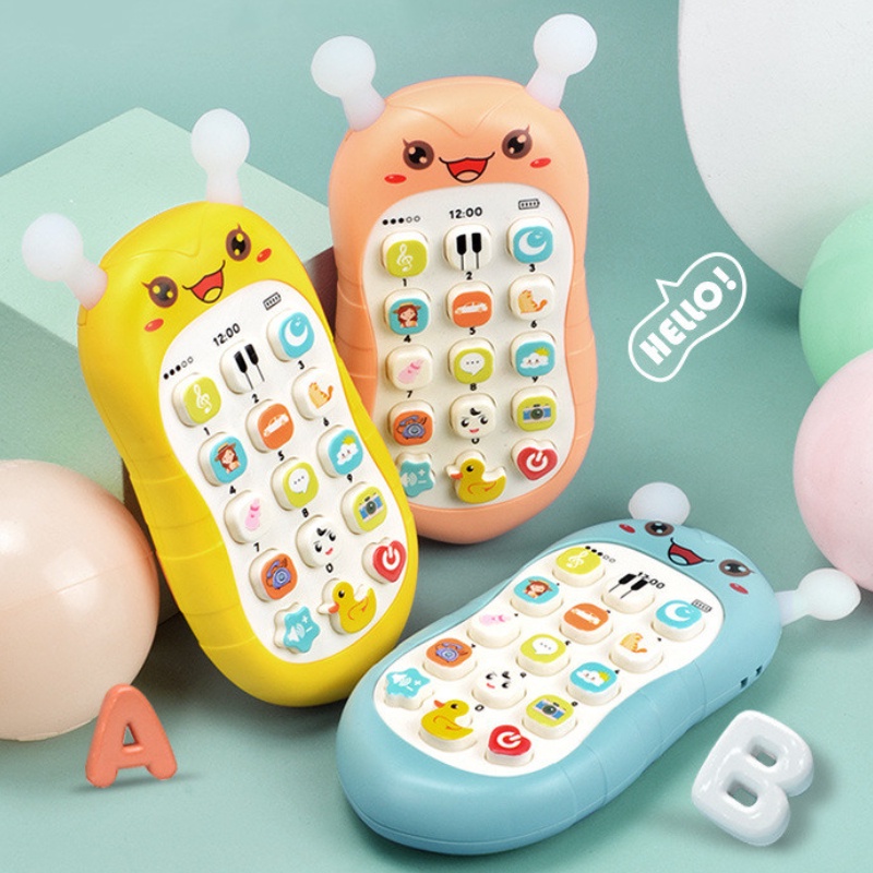 Baby Cell Phone Musical Vocal Toys Pretend Telephone Kids Educational ...