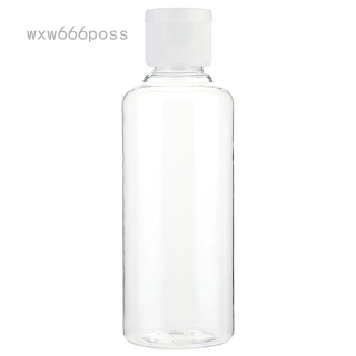 clear flip top water bottle