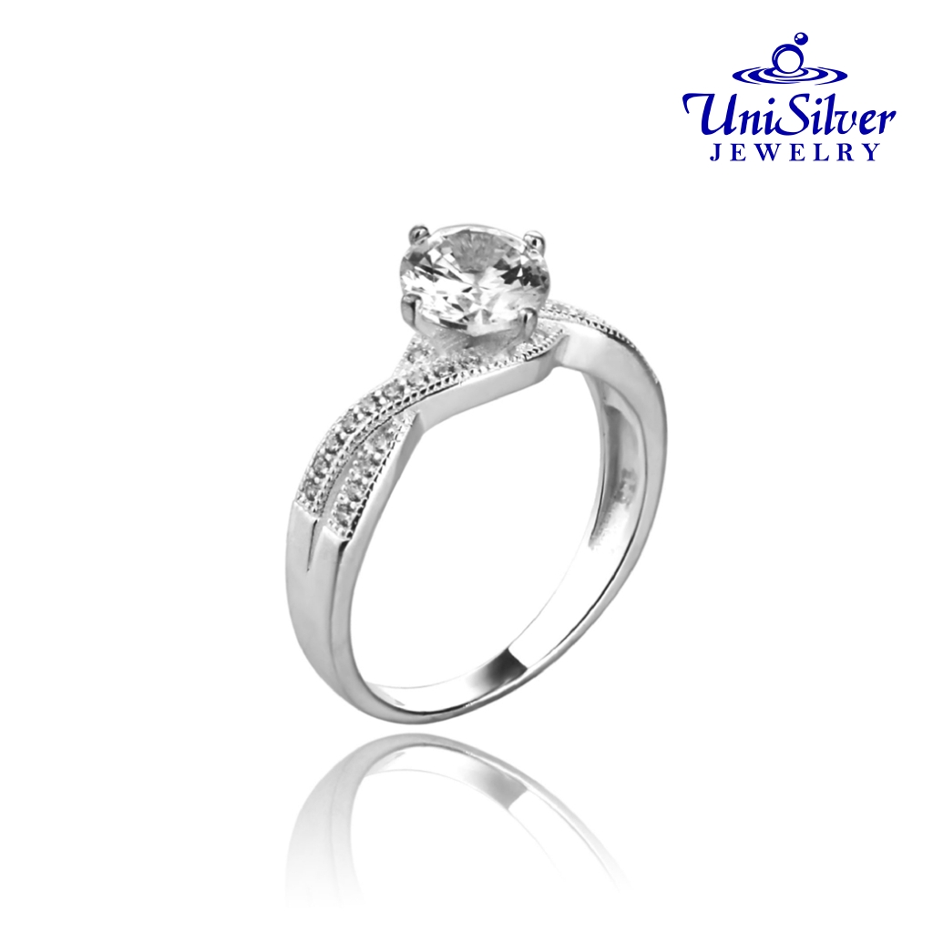 Unisilver 925 Sterling Lady's Ring (RS4501001 178) Shopee Philippines
