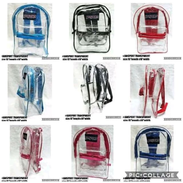 jansport transparent backpack