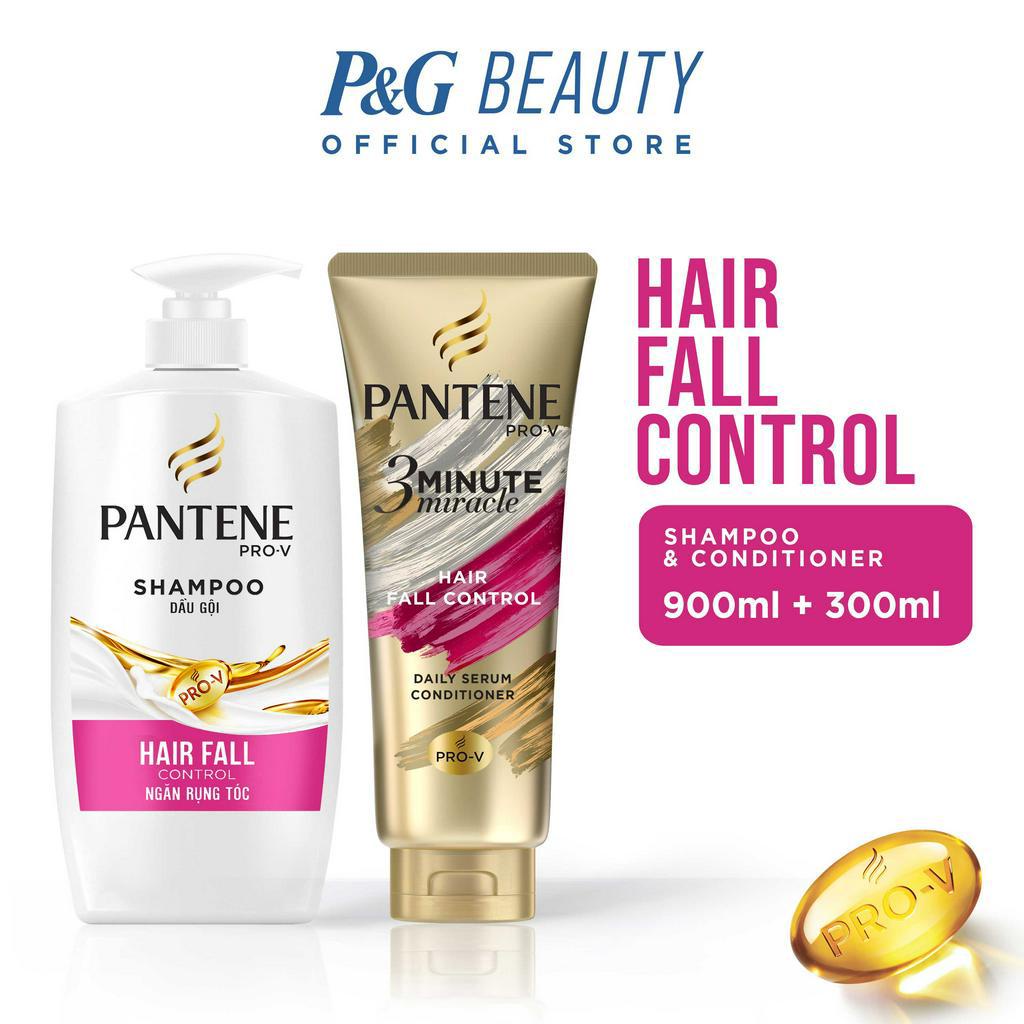 Pantene Value Pack Hair Fall Control Shampoo 900mL + 3 Minute Miracle  Conditioner 300mL | Shopee Philippines