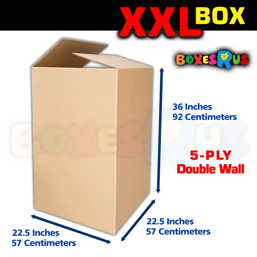 XXL Balikbayan Storage Moving Box 22.5 x 22.5 x 36 inches Double Wall