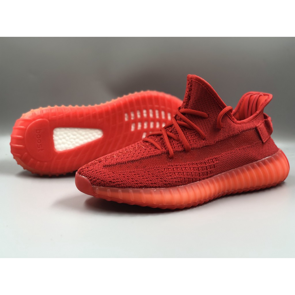 yeezy shoes red