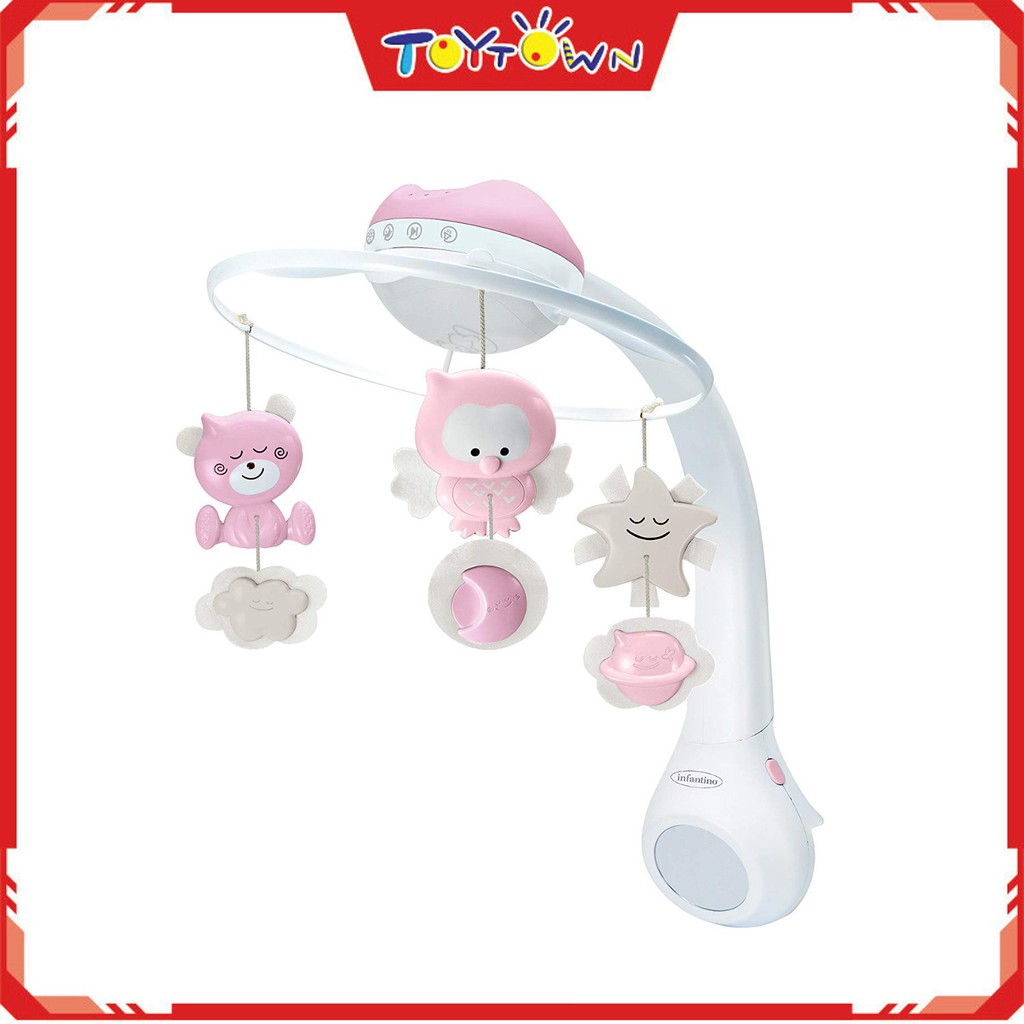 infantino cot mobile pink