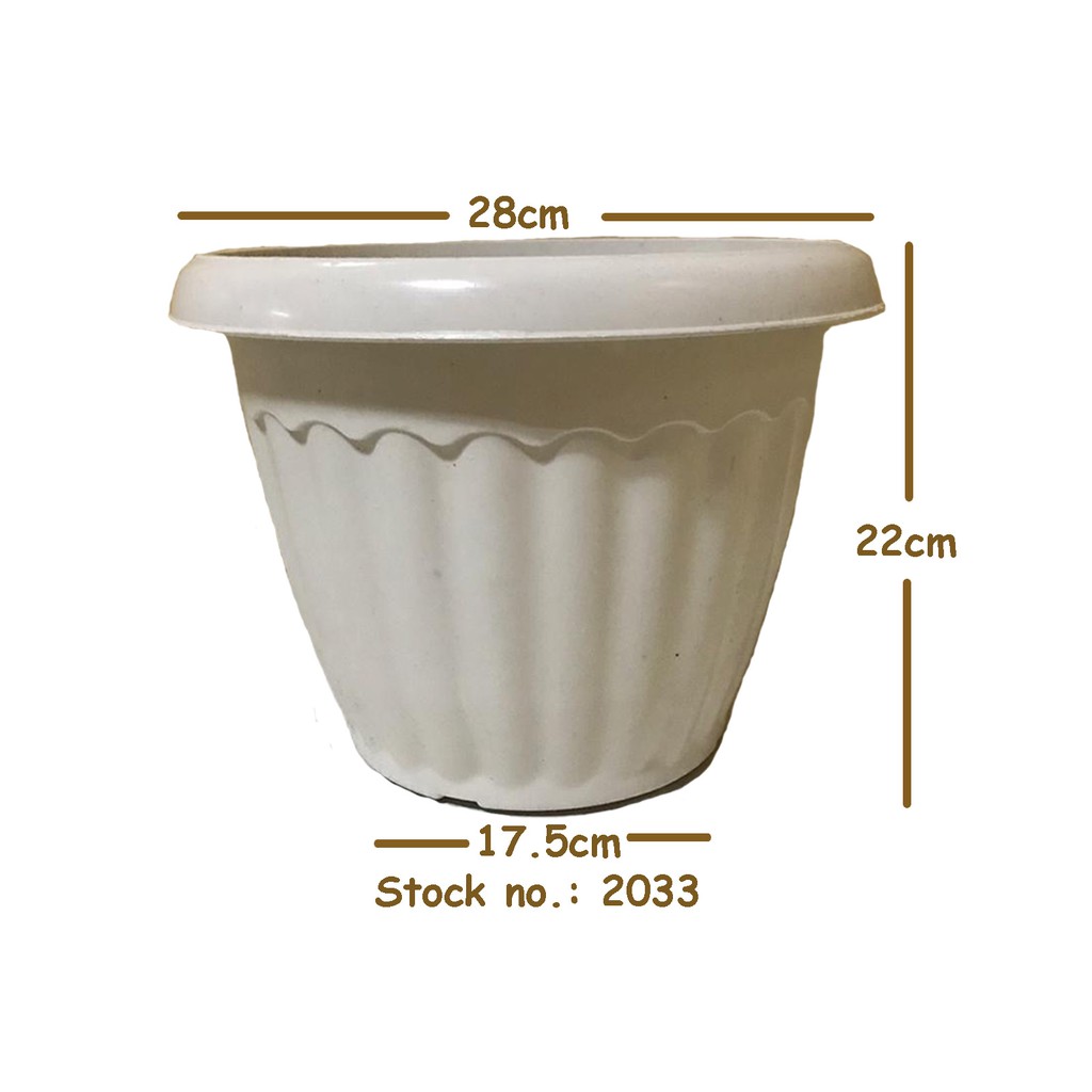 Wholesale Available Large 28cm Elegant Plastic Flower Pot Planter For Indoor And Outdoor Use Shopee Philippines