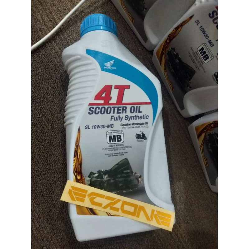 Honda Scooter Oil 1 Liter Fully Synthetic 10w30 Mb Shopee Philippines