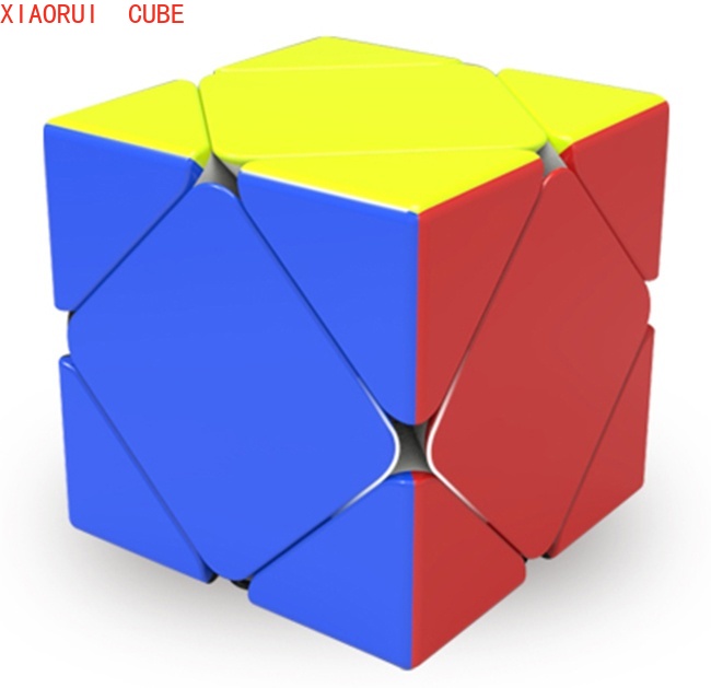 Qiyi QiCheng Skewb Speed Cube Stickerless Magic Cube Puzzle Twist Toys for Kids 