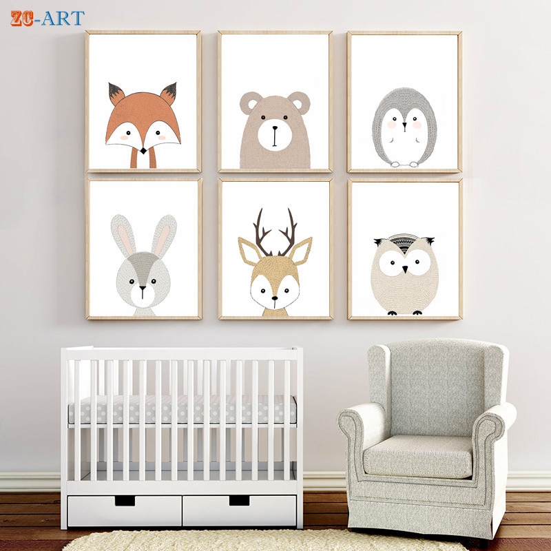 animal nursery decor