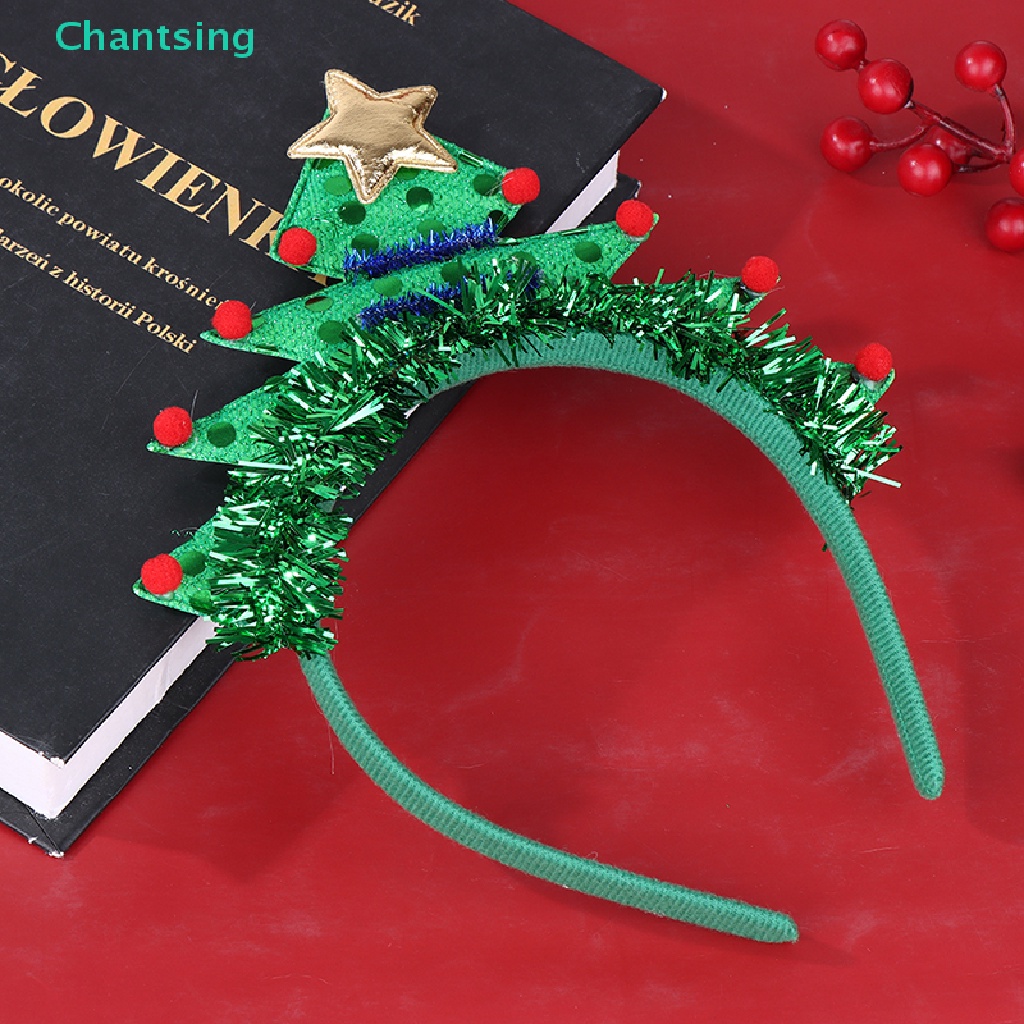 2022 Cute Green Christmas Tree Headband Headwear Christmas Gifts for