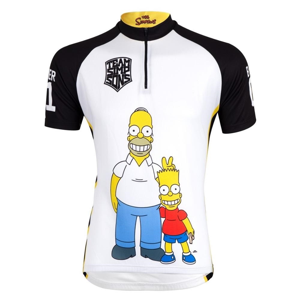 Details about  / SIMPSONS short sleeve cycling jersey bike wear racing bicycle clothes cycling