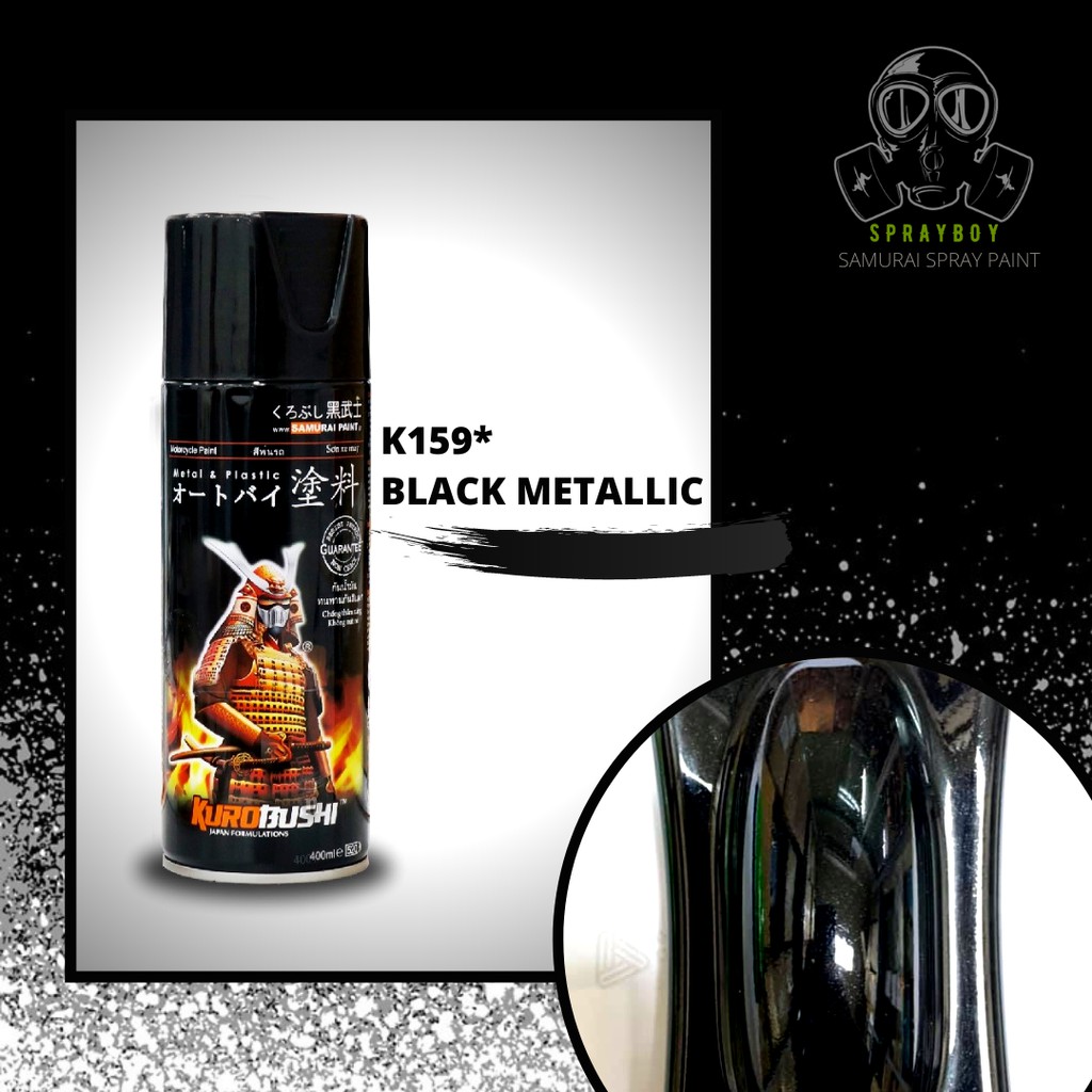 Metallic Black Samurai Spray Paint Ml Shopee Philippines My XXX Hot Girl