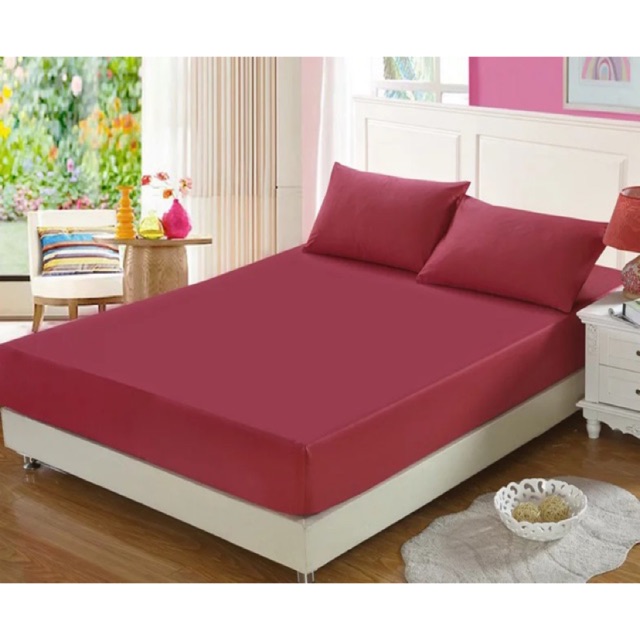 HS PLAIN BEDSHEET 3N1 SEMI DOUBLE SIZE 48x75+7.5inches Shopee Philippines