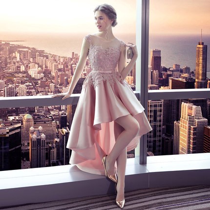 elegant pink dress