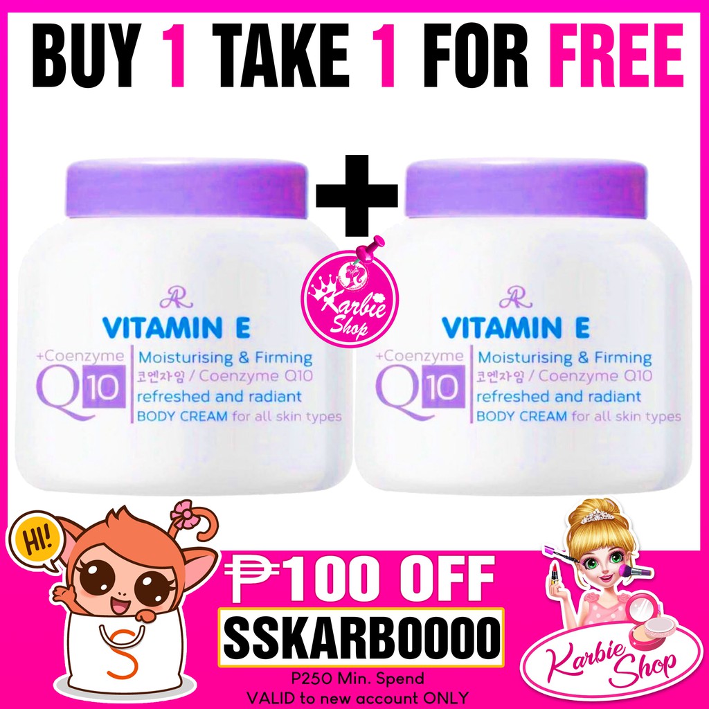 orig BUY 1 TAKE 1 ARON VITAMIN E CREAM COENZYME Q10 MOISTURE & FIRMING