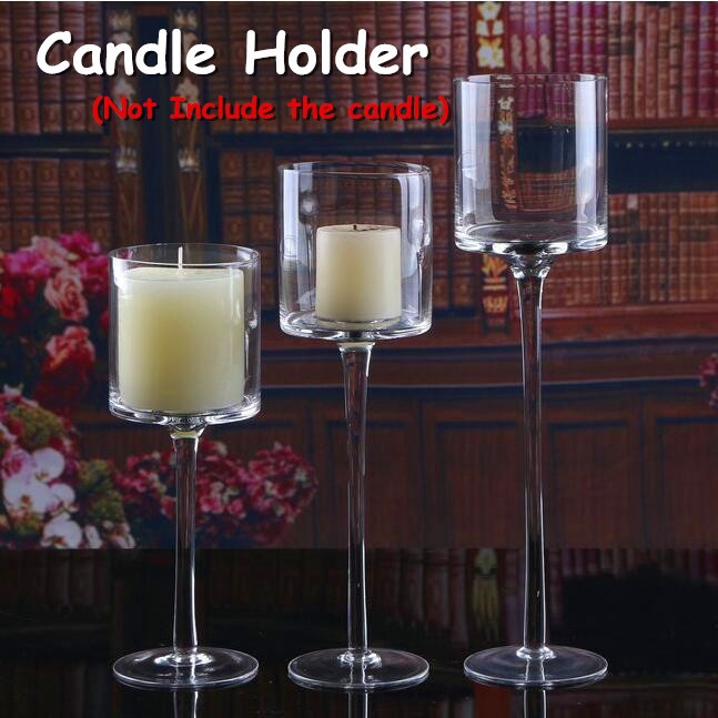 glass wedding candle holders