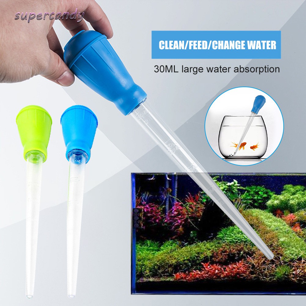 Manual Mini Suction Pipe for Aquarium Fish Tank Siphon Cleaning Tools