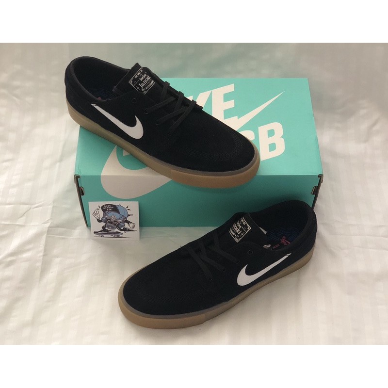 nike sb janoski blue & gum suede skate shoes