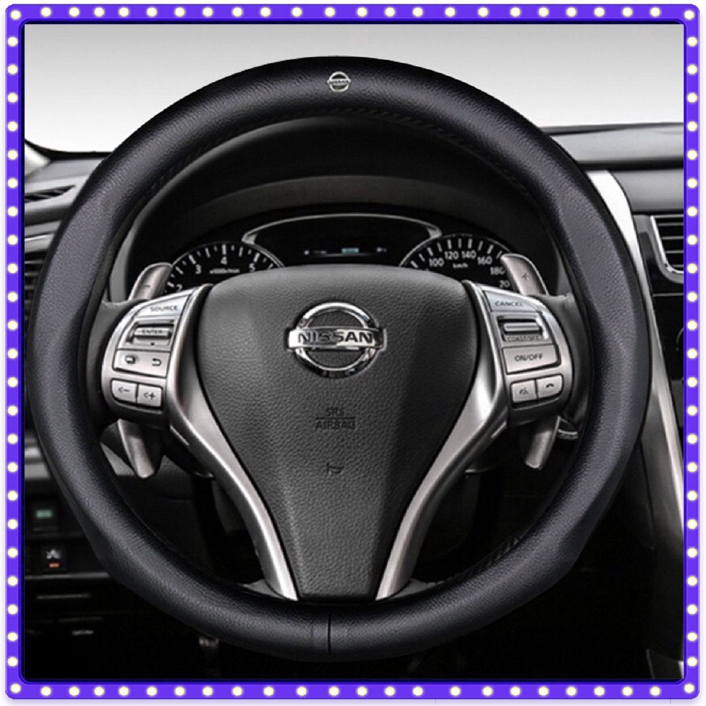 Nissan Leather Steering Wheel Cover for Nissan Serena Almera Livina
