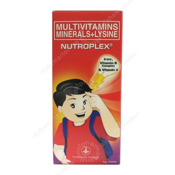 Nutroplex Syrup 250ml Multivitamins Minerals + Lysine Shopee Philippines