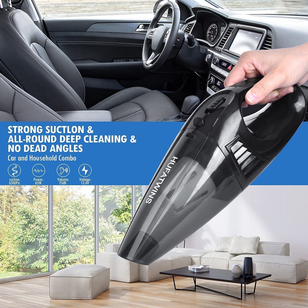 Yaju 120w Portable Wireless Handheld Dry wet Car Vacuum Cleaner 6500pa Super Suction 1 Piece 正規品!