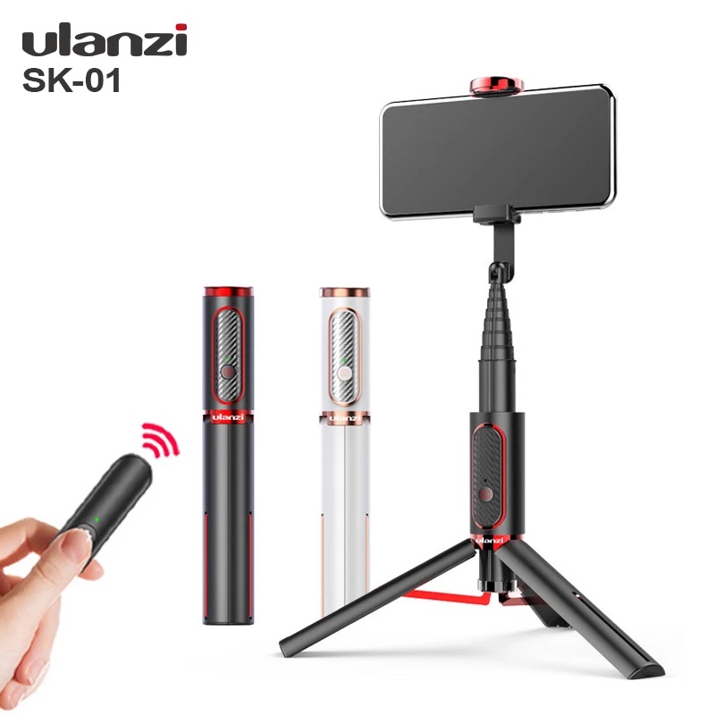 Ulanzi SK01 Mini Bluetooth Selfie Remote Control Tripod Vertical