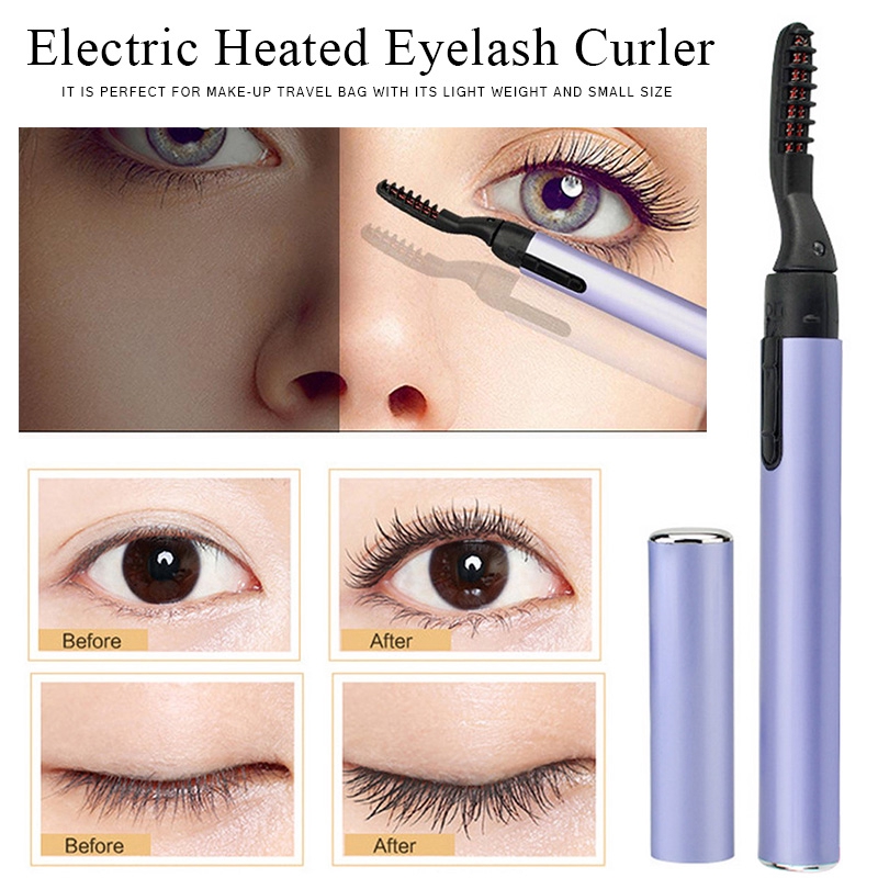 heating up eyelash curler