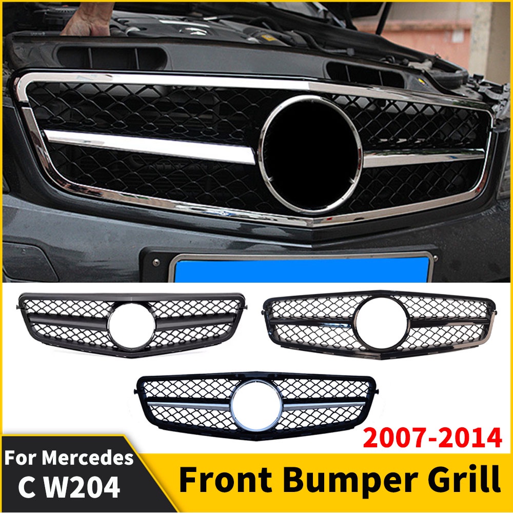 Facelift AMG Style Front Bumper Grille Hood Racing Grill For Mercedes