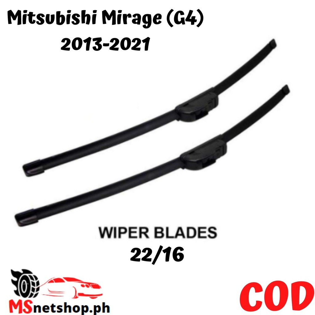 Mitsubishi Mirage (G4) 20132021 22\16 Car Wiper Pair of Wipers Blades