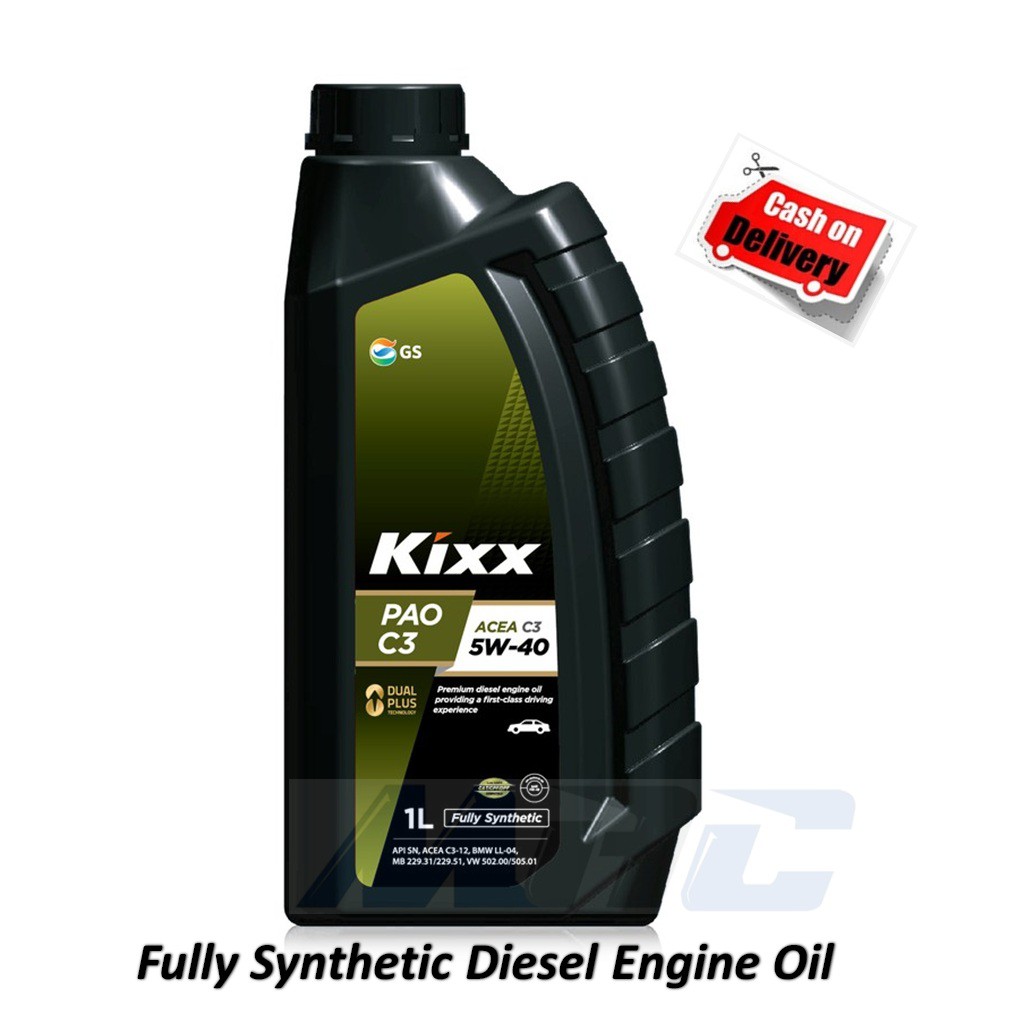 Kixx PAO C3 5W-40 1 Liter Diesel Engine Oil | Shopee Philippines