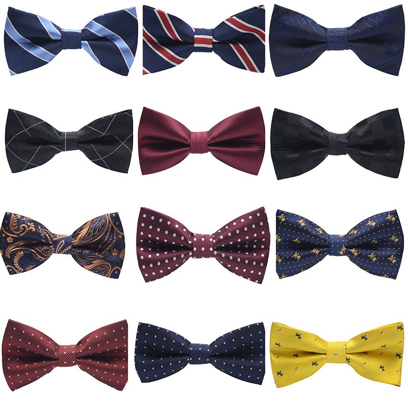 YFGNT-4530 Men Neck Ribbon Tie Bow Fashion Korean Style Bridegroom ...