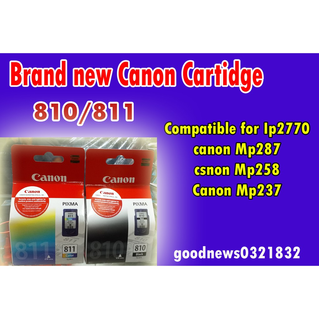 Принтер canon 810 какие картриджи подходят