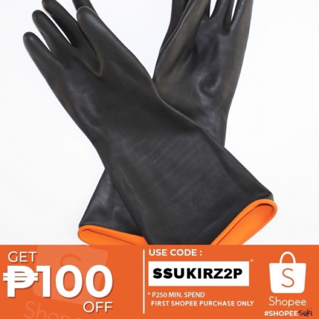 black dish gloves